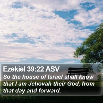 Ezekiel 39:22 ASV Bible Verse Image