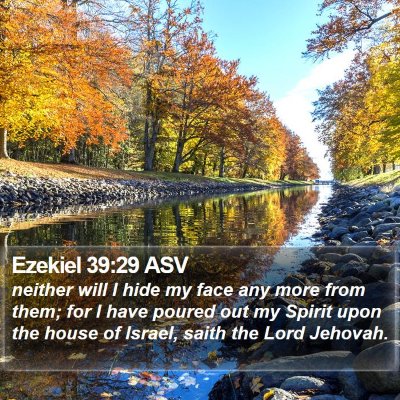 Ezekiel 39:29 ASV Bible Verse Image