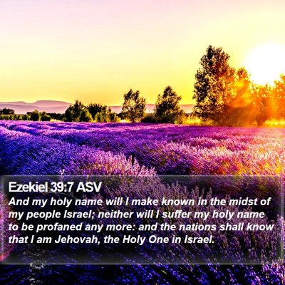 Ezekiel 39:7 ASV Bible Verse Image