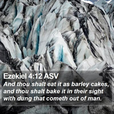 Ezekiel 4:12 ASV Bible Verse Image