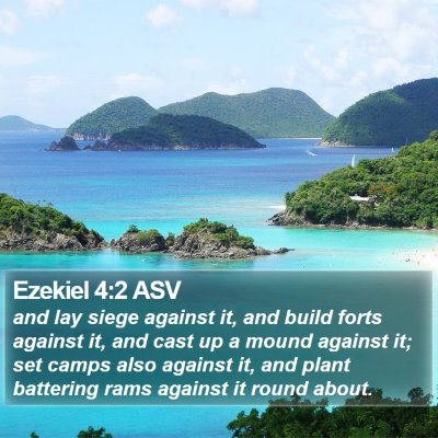 Ezekiel 4:2 ASV Bible Verse Image
