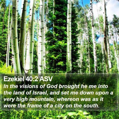Ezekiel 40:2 ASV Bible Verse Image