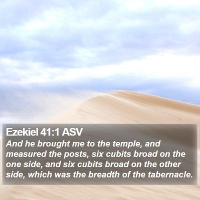Ezekiel 41:1 ASV Bible Verse Image