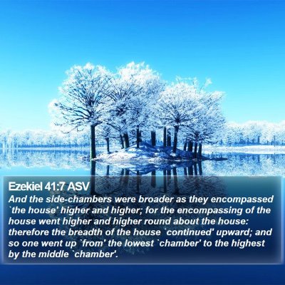 Ezekiel 41:7 ASV Bible Verse Image