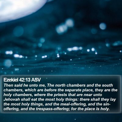 Ezekiel 42:13 ASV Bible Verse Image