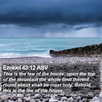 Ezekiel 43:12 ASV Bible Verse Image