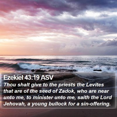 Ezekiel 43:19 ASV Bible Verse Image