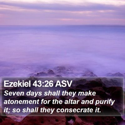 Ezekiel 43:26 ASV Bible Verse Image
