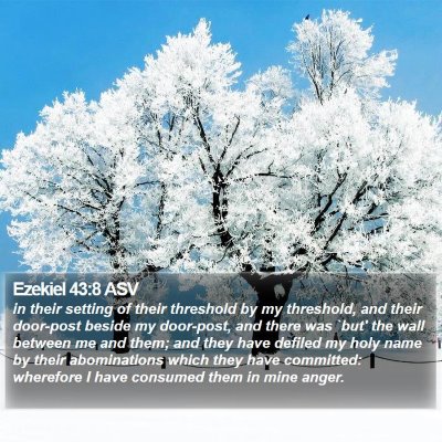Ezekiel 43:8 ASV Bible Verse Image