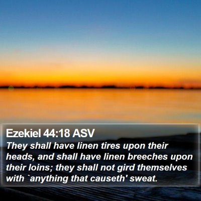 Ezekiel 44:18 ASV Bible Verse Image