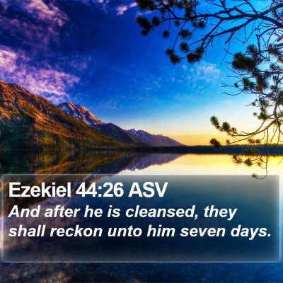 Ezekiel 44:26 ASV Bible Verse Image