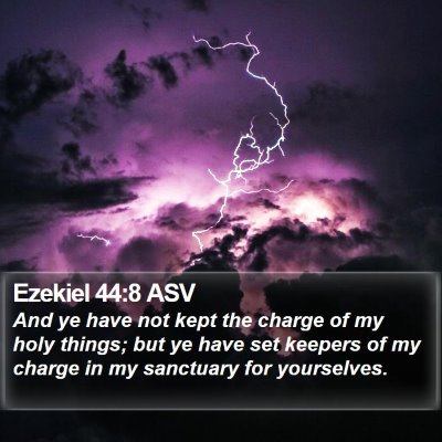 Ezekiel 44:8 ASV Bible Verse Image