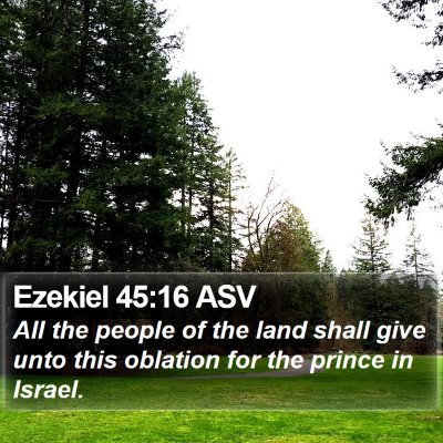 Ezekiel 45:16 ASV Bible Verse Image