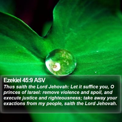 Ezekiel 45:9 ASV Bible Verse Image