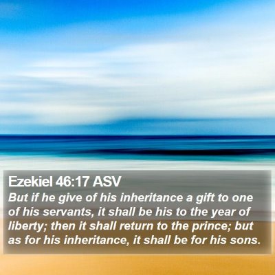 Ezekiel 46:17 ASV Bible Verse Image