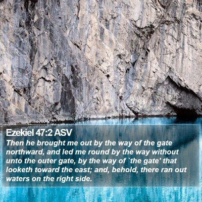 Ezekiel 47:2 ASV Bible Verse Image