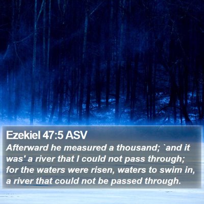 Ezekiel 47:5 ASV Bible Verse Image