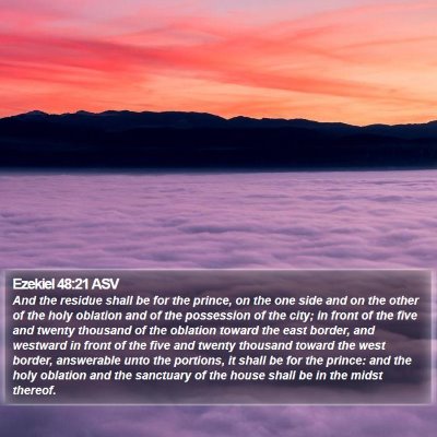 Ezekiel 48:21 ASV Bible Verse Image