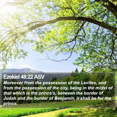 Ezekiel 48:22 ASV Bible Verse Image