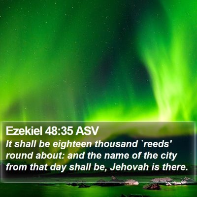 Ezekiel 48:35 ASV Bible Verse Image