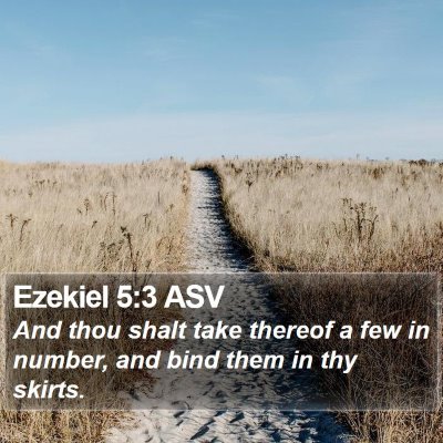 Ezekiel 5:3 ASV Bible Verse Image