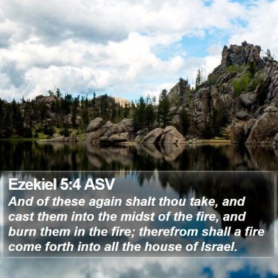 Ezekiel 5:4 ASV Bible Verse Image