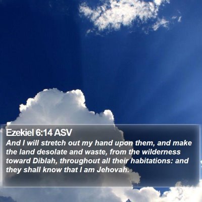 Ezekiel 6:14 ASV Bible Verse Image
