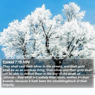 Ezekiel 7:19 ASV Bible Verse Image