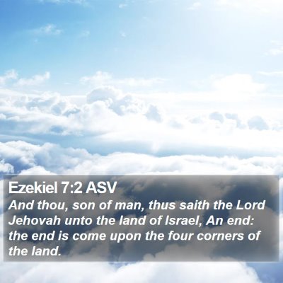 Ezekiel 7:2 ASV Bible Verse Image