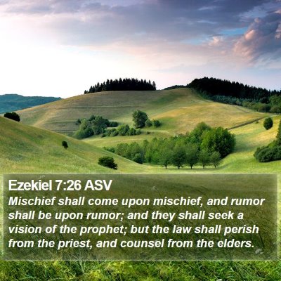 Ezekiel 7:26 ASV Bible Verse Image