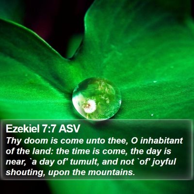 Ezekiel 7:7 ASV Bible Verse Image