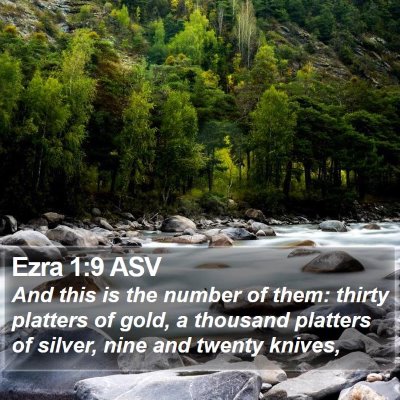 Ezra 1:9 ASV Bible Verse Image