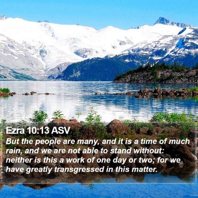 Ezra 10:13 ASV Bible Verse Image
