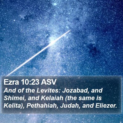 Ezra 10:23 ASV Bible Verse Image