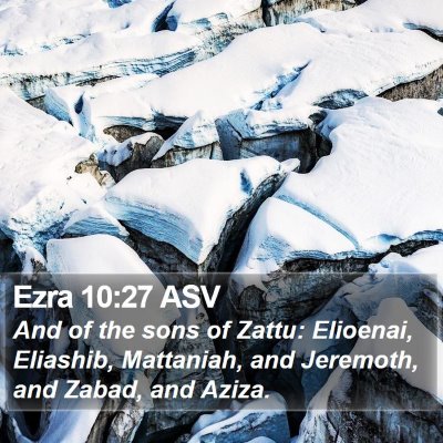 Ezra 10:27 ASV Bible Verse Image