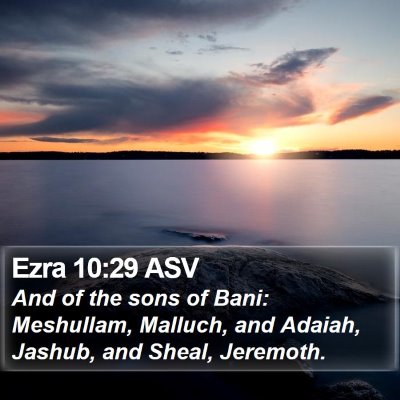 Ezra 10:29 ASV Bible Verse Image
