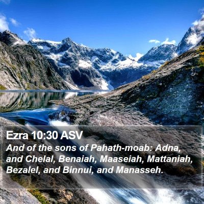 Ezra 10:30 ASV Bible Verse Image