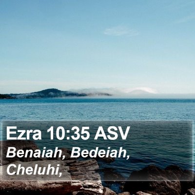 Ezra 10:35 ASV Bible Verse Image