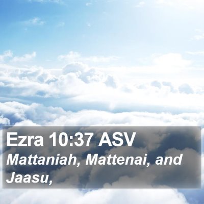 Ezra 10:37 ASV Bible Verse Image