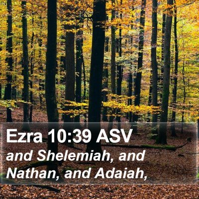 Ezra 10:39 ASV Bible Verse Image