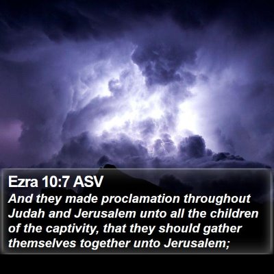 Ezra 10:7 ASV Bible Verse Image