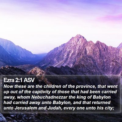 Ezra 2:1 ASV Bible Verse Image