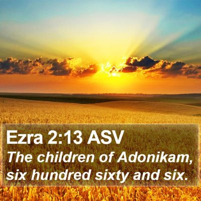 Ezra 2:13 ASV Bible Verse Image