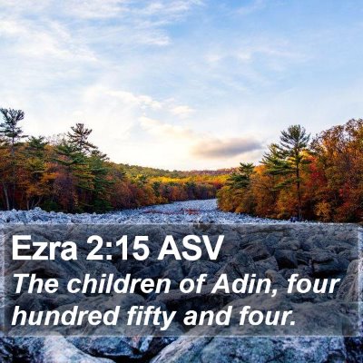 Ezra 2:15 ASV Bible Verse Image