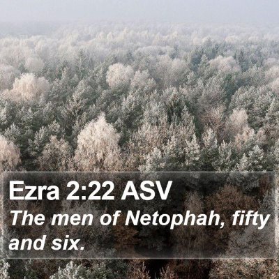 Ezra 2:22 ASV Bible Verse Image