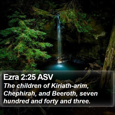 Ezra 2:25 ASV Bible Verse Image