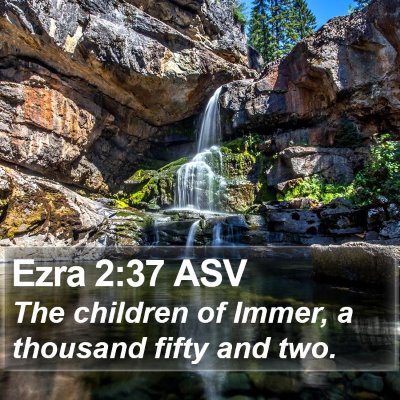 Ezra 2:37 ASV Bible Verse Image