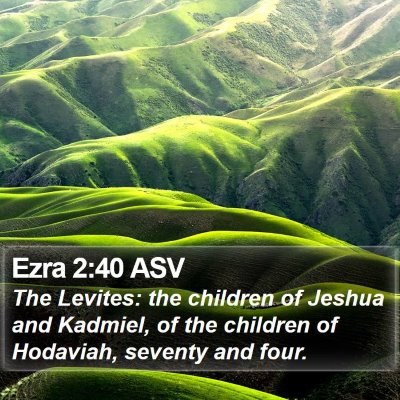 Ezra 2:40 ASV Bible Verse Image