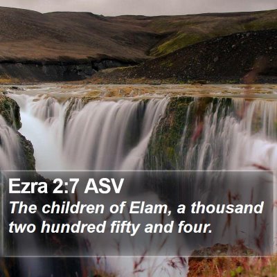 Ezra 2:7 ASV Bible Verse Image