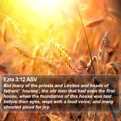 Ezra 3:12 ASV Bible Verse Image